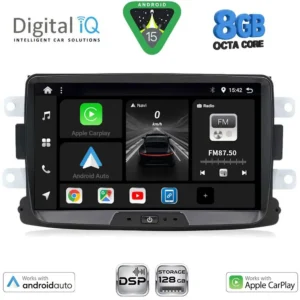 DIGITAL IQ BXF 733_CPAA (8" DECK) MULTIMEDIA SYSTEM for DACIA mod. 2012 - RENAULT CAPTURE mod. 2013