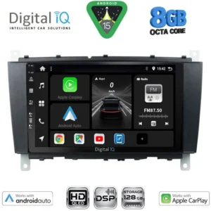 DIGITAL IQ BXF 7403_CPAA (8inc) MULTIMEDIA TABLET for MERCEDES C – CLK (W203-209) mod. 2004-2008