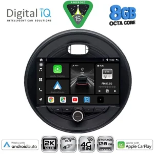 DIGITAL IQ BXK 20066_CPAA (9inc) MULTIMEDIA TABLET for MINI COOPER (F55-56-F57) mod. 2015-2024 CLUBMAN (F54) mod. 2015-2024 ROADSTER (F59) mod. 2014 COUNTRYMAN (F60) mod. 2016-2024
