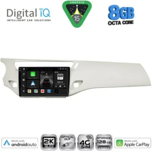 DIGITAL IQ BXK 20092WH_CPAA (9inc) MULTIMEDIA TABLET for CITROEN C3 - DS3 mod. 2009-2016 (WHITE)