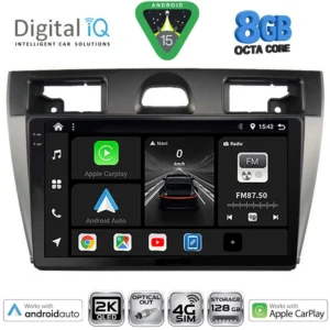DIGITAL IQ BXK 20153SL_CPAA (9inc) MULTIMEDIA TABLET for FORD FIESTA mod. 2005-2008 (SILVER)