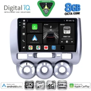 DIGITAL IQ BXK 20210_CPAA A/C (9inc) MULTIMEDIA TABLET for HONDA JAZZ mod. 2002-2008