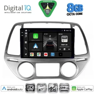 DIGITAL IQ BXK 20227_CPAA CLIMA (9inc) MULTIMEDIA TABLET for HYUNDAI i20 mod. 2008-2012