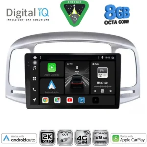 DIGITAL IQ BXK 20249SL_CPAA (9inc) MULTIMEDIA TABLET for HYUNDAI ACCENT mod. 2005-2012 (SILVER)