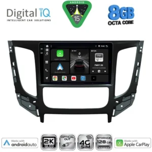 DIGITAL IQ BXK 20437_CPAA CLIMA (9inc) MULTIMEDIA TABLET for MITSUBISHI L200 mod. 2015