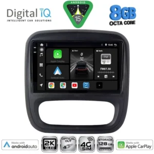 DIGITAL IQ BXK 20499_CPAA (9inc) MULTIMEDIA TABLET for OPEL VIVARO – RENAULT TRAFIC – FIAT TALENDO – NISSAN NV 300 mod. 2014