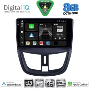 DIGITAL IQ BXK 20507_CPAA (9inc) MULTIMEDIA TABLET for PEUGEOT 207 mod. 2007