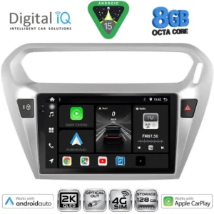 DIGITAL IQ BXK 20511SL_CPAA (9inc) MULTIMEDIA TABLET for CITROEN ELYSEE – PEUGEOT 301 mod. 2013 (SILVER)