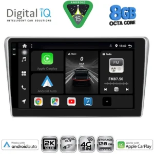 DIGITAL IQ BXK 20704SL_CPAA (9inc) MULTIMEDIA TABLET for TOYOTA AVENSIS (T25) mod. 2003-2009 (SILVER)