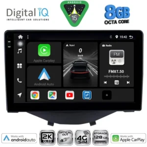 DIGITAL IQ BXK 20715_CPAA CLIMA (9inc) MULTIMEDIA TABLET for CITROEN C1-PEUGEOT 108-TOYOTA AYGO mod. 2014-2022