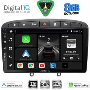 DIGITAL IQ BXF 7513BL_CPAA (9inc) MULTIMEDIA TABLET for PEUGEOT 308 mod.2007-2012 - RCZ mod. 2009-2015 (BLACK)