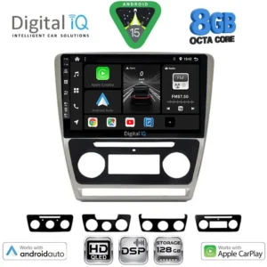 DIGITAL IQ BXF 7595BL_CPAA (10inc) MULTIMEDIA TABLET for SKODA OCTAVIA 5 mod. 2005-2012 (BLACK)