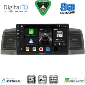 DIGITAL IQ BXF 7712GR_CPAA (9inc) MULTIMEDIA TABLET for TOYOTA COROLLA mod. 2001-2006 (GREY)