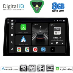 DIGITAL IQ BXK 20082_CPAA (10inc) MULTIMEDIA TABLET for CITROEN BERLINGO – OPEL COMBO – PEUGEOT PARTNER – TOYOTA PROACE mod. 2018> - FIAT DOBLO mod. 2022-2026