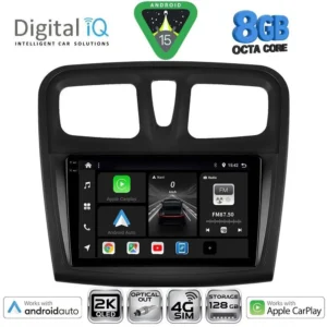 DIGITAL IQ BXK 20108SQ_CPAA (9inc) MULTIMEDIA TABLET for DACIA LOGAN – SANDERO mod. 2012-2019