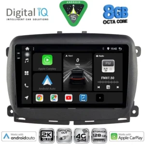 DIGITAL IQ BXK 20131_CPAA (9inc) MULTIMEDIA TABLET for FIAT 500 mod. 2016-2025