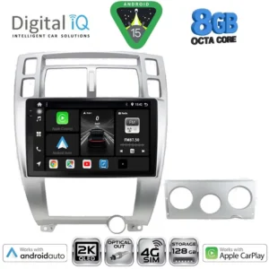 DIGITAL IQ BXK 20241SL_CPAA (10inc) MULTIMEDIA TABLET for HYUNDAI TUCSON mod. 2004-2010 (SILVER)
