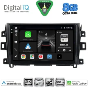 DIGITAL IQ BXK 20456_CPAA (10inc) MULTIMEDIA TABLET for NISSAN NAVARA mod. 2016-2025