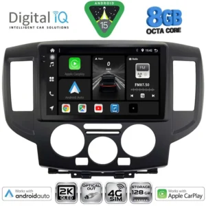 DIGITAL IQ BXK 20458BL_CPAA (9inc) MULTIMEDIA TABLET for NISSAN NV 200 mod. 2009 (BLACK)