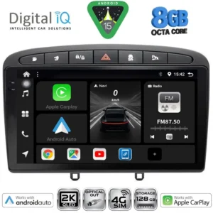 DIGITAL IQ BXK 20513BL_CPAA (9inc) MULTIMEDIA TABLET for PEUGEOT 308 mod.2007-2012 - RCZ mod.2009-2015 (BLACK)