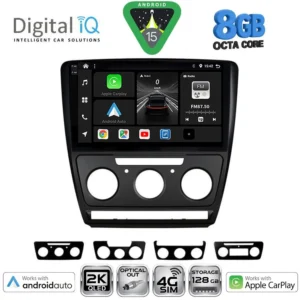 DIGITAL IQ BXK 20595BL_CPAA (10inc) MULTIMEDIA TABLET for SKODA OCTAVIA 5 mod. 2005-2012 (BLACK)