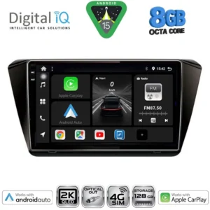 DIGITAL IQ BXK 20604B_CPAA (10inc) MULTIMEDIA TABLET for SKODA SUPERB mod. 2008-2015