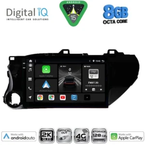 DIGITAL IQ BXK 20721_CPAA (10inc) MULTIMEDIA TABLET for TOYOTA HILUX mod. 2017-2026