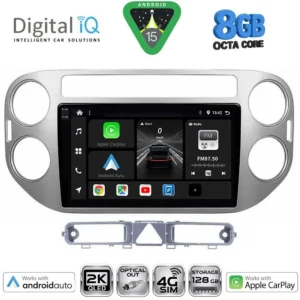 DIGITAL IQ BXK 20759GR_CPAA (9inc) MULTIMEDIA TABLET for VW TIGUAN mod. 2004-2011 (GREY)